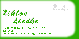 miklos liedke business card